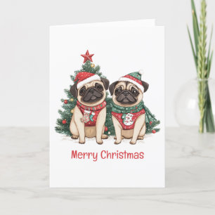 Feliz Navidad Pug Dogs