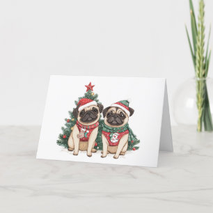 Feliz Navidad Pug Dogs