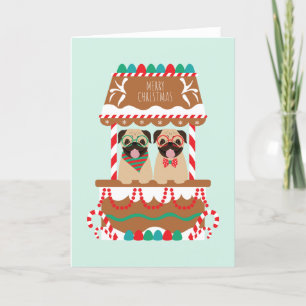 Feliz Navidad Pug Holiday Stand Dogs