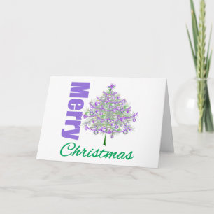 Feliz Navidad Púrpura Tema Navidad Árbol v2