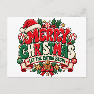 Feliz Navidad Que Comience La Comida Postal De Fes