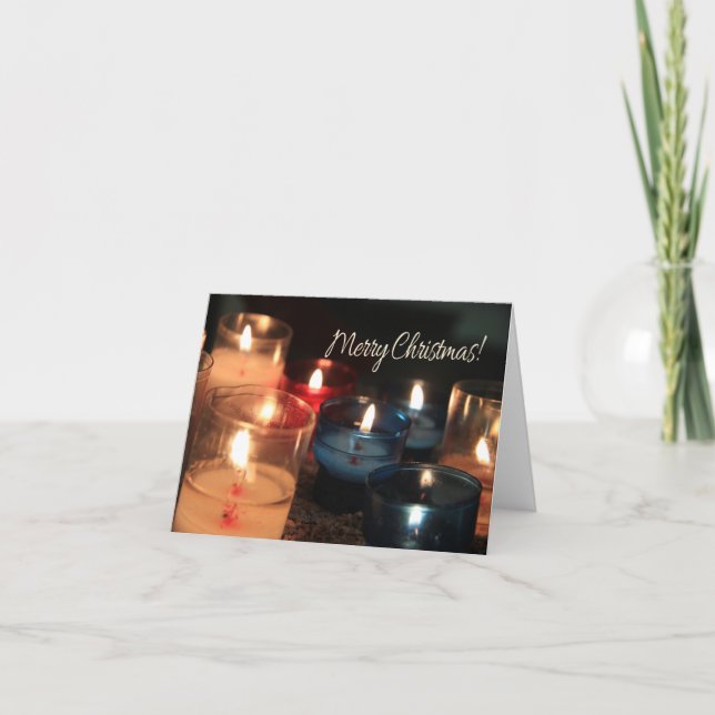 Feliz Navidad Quemando velas navidades (Anverso)