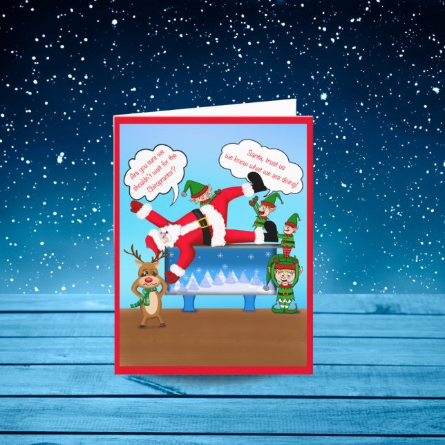 Feliz Navidad Quiropractico Santa & Duendes Festa (Subido por el creador)