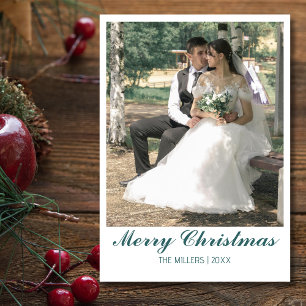 Feliz Navidad recién casada Foto transformadora Ve