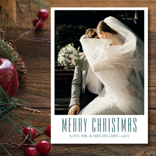 Feliz Navidad recién casada Foto transformadora Ve