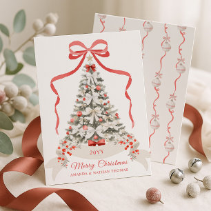Feliz Navidad Red Bow