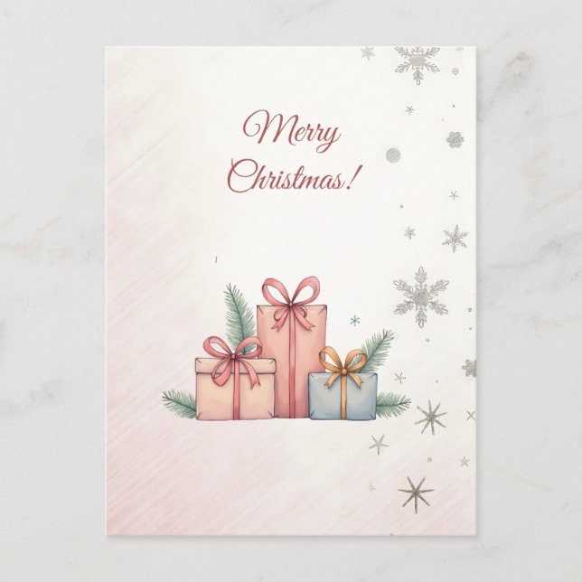 Feliz Navidad! Regalos de navidades,С tarjeta de n (Anverso)