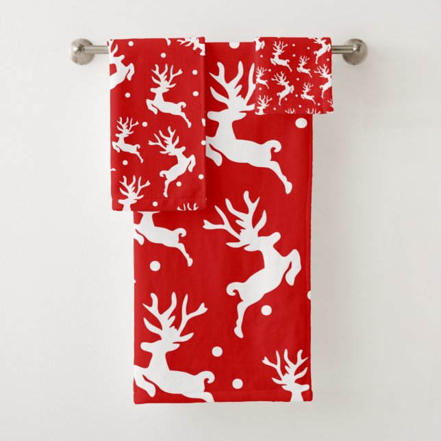 Feliz Navidad, renos rojos lanzados (In situ)