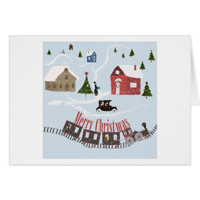 Feliz Navidad , retro (Anverso (Horizontal))