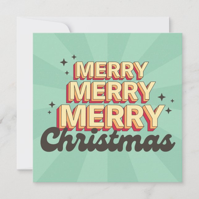 Feliz Navidad retro estilo grooveja texto (Anverso)