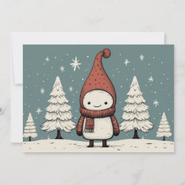 Feliz Navidad Retro Snowman