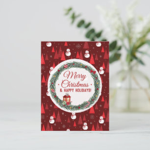Feliz navidad roja moderna