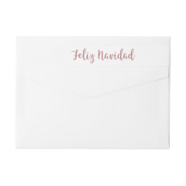 Feliz Navidad Rosa Purpurina de Faux Rosa