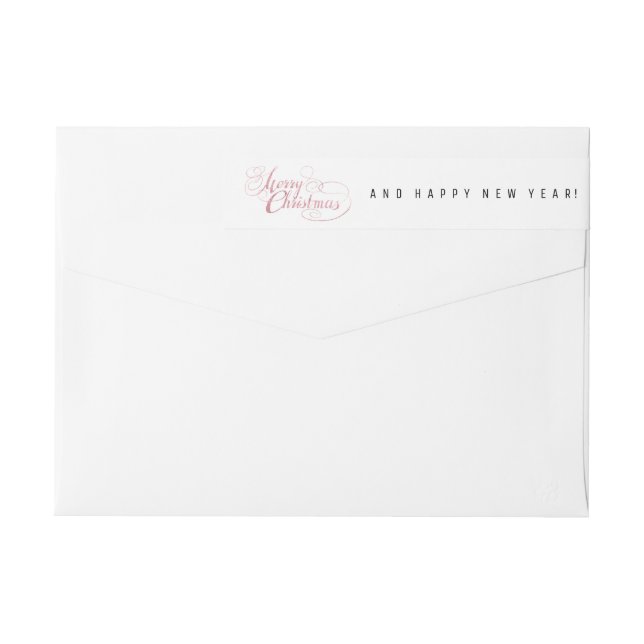 Feliz Navidad (Rosa PURPURINA de Oro) (Reverso)