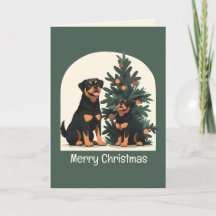 Feliz Navidad Rottweiler Dogs