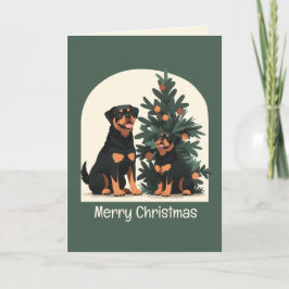 Feliz Navidad Rottweiler Dogs