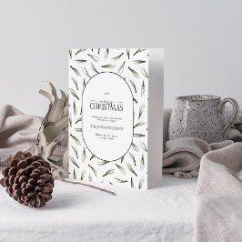 Feliz Navidad Rustic Pine Needle Greenera Foto