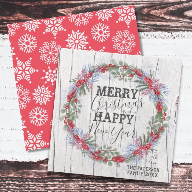 Feliz Navidad Rústica de granja de invierno Navida (Subido por el creador)