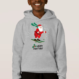 Feliz Navidad Salto de invierno Santa Claus