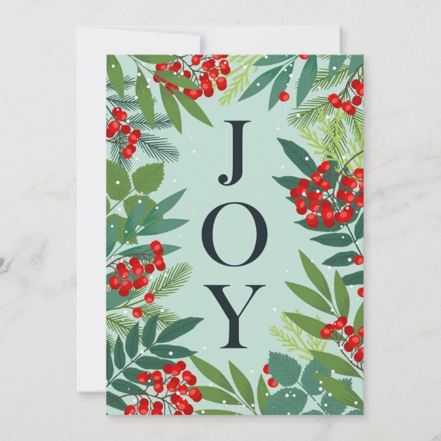 Feliz Navidad Saludo corporativo JOY (Anverso)