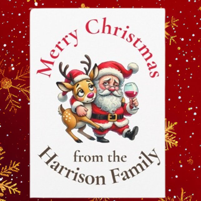 Feliz Navidad Saludos Santa (Spread joy this holiday season with Brett Designs' Merry Christmas Santa Card)