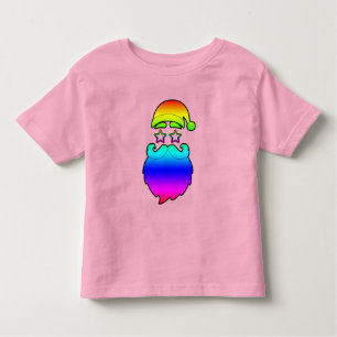 Feliz Navidad Santa Arcoiris camiseta