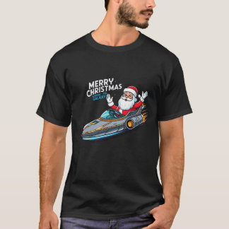 Feliz Navidad Santa Carreras Camiseta - Diversión 