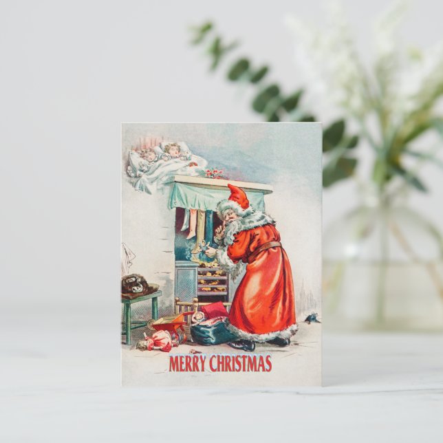 Feliz navidad - santa claus (Anverso de pie)