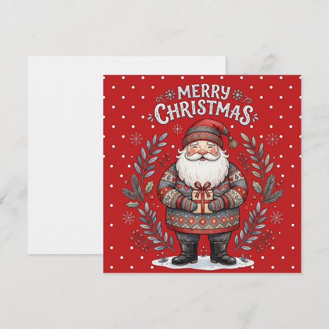 Feliz Navidad Santa Claus (Anverso / Reverso)