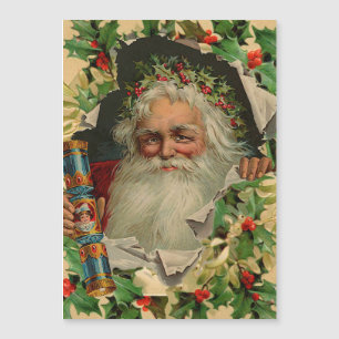 Feliz Navidad Santa Claus Antiguo clásico