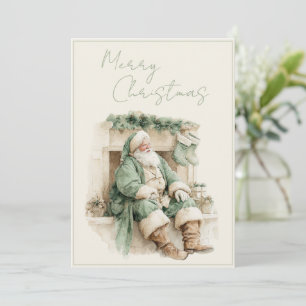 Feliz Navidad Santa Claus Vintage Navidad