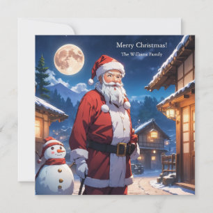 Feliz Navidad Santa Cláusula y Snowman