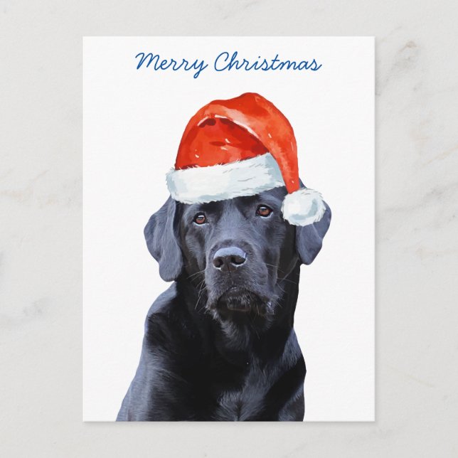 Feliz Navidad Santa Dog Labrador (Anverso)