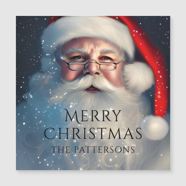 Feliz Navidad Santa Festividad de Invierno (Anverso)
