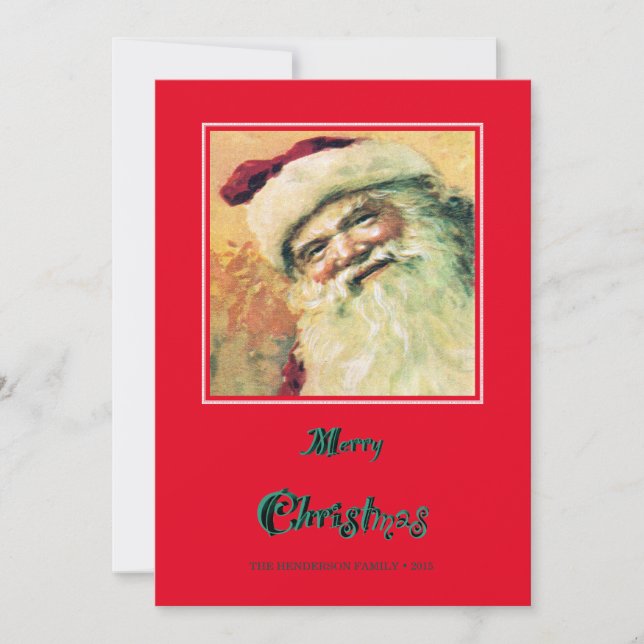 Feliz Navidad Santa Merry - Rojo (Anverso)