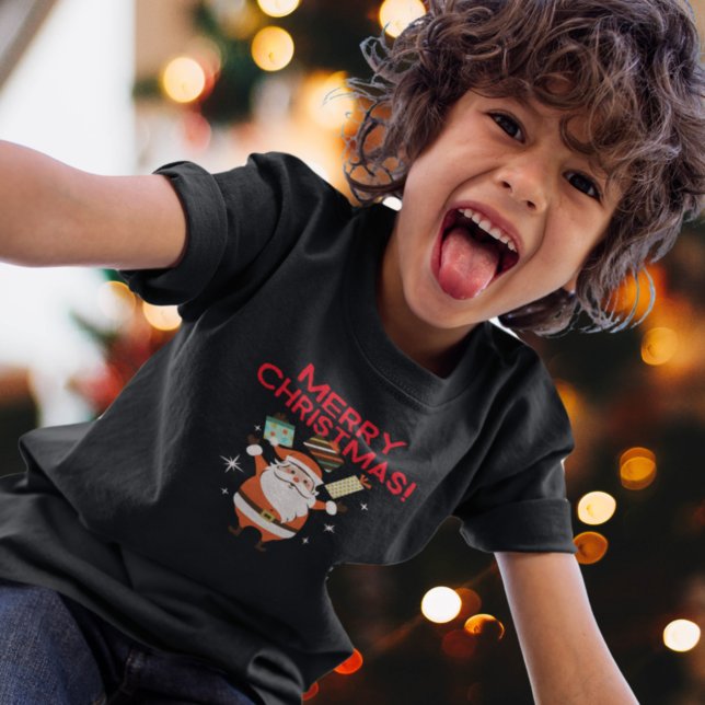 Feliz Navidad Santa Regalos Navidad Camiseta de Na (Subido por el creador)