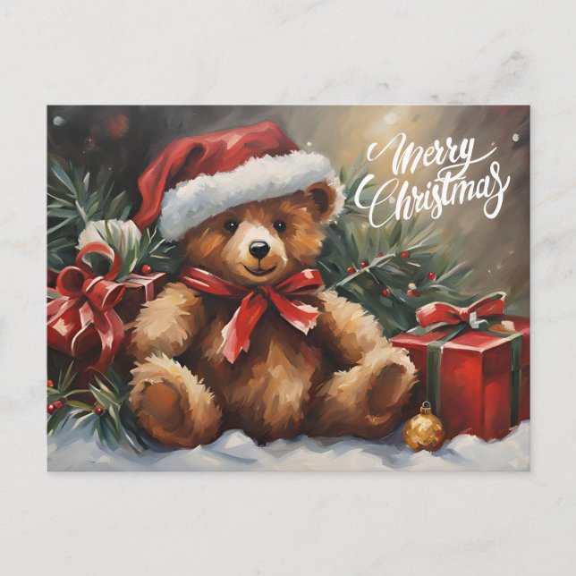Feliz Navidad Santa Teddy Bear (Anverso)