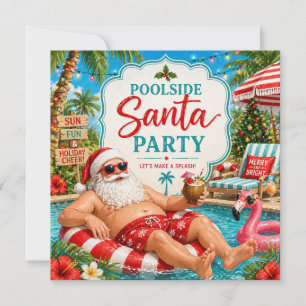 Feliz Navidad Santa Tropical Fiesta de Verano en l