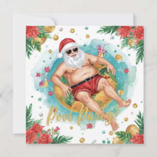 Feliz Navidad Santa Tropical Fiesta de Verano en l