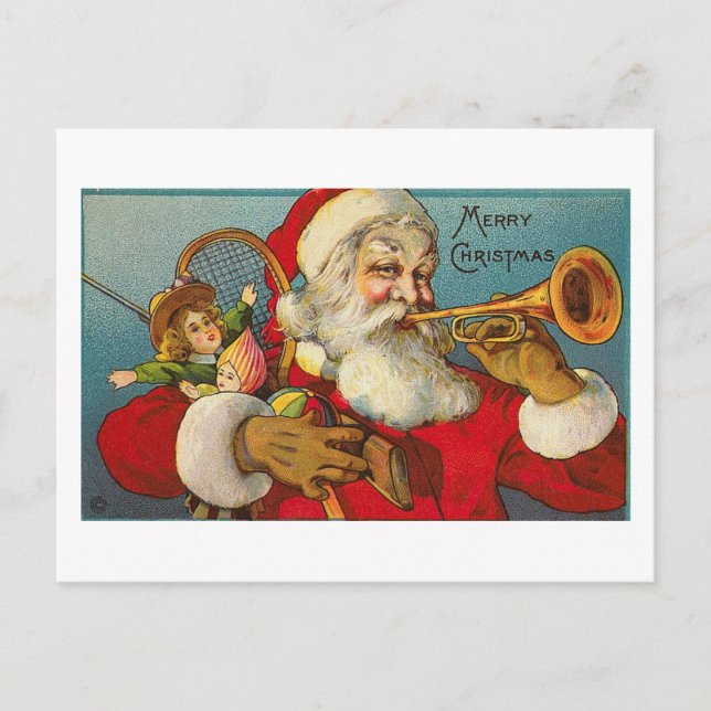 Feliz Navidad Santa y Juguetes (Anverso)