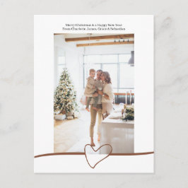 Feliz Navidad Sencillo y elegante corazón personal