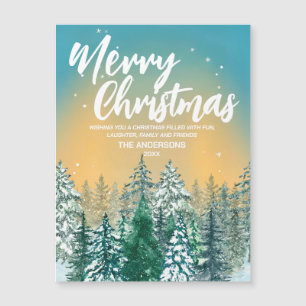 Feliz Navidad Simple escritura blanca moderna vaca