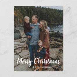 Feliz Navidad simple familia clásica. Foto