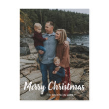 Feliz Navidad simple familia clásica. Foto