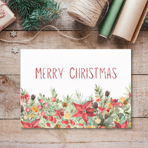 Feliz Navidad Simple - Florales de Invierno Acoged