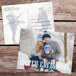 Feliz Navidad Simple Minimalista Dos recortes foto