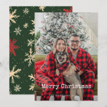 Feliz Navidad simple una foto familia Fiesta