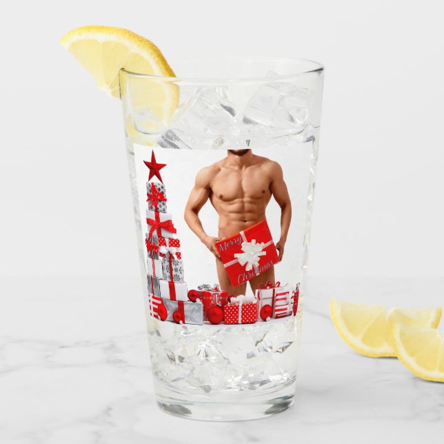 Feliz Navidad SlipperyJoe regalo de plata blanca r (Anverso (hielo))