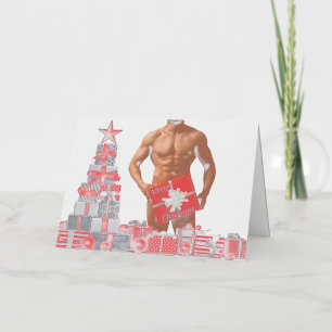 Feliz Navidad SlipperyJoe regalo rojo blanco plata