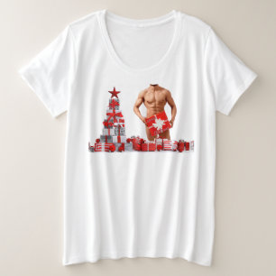 Feliz Navidad SlipperyJoe regalo rojo blanco plata